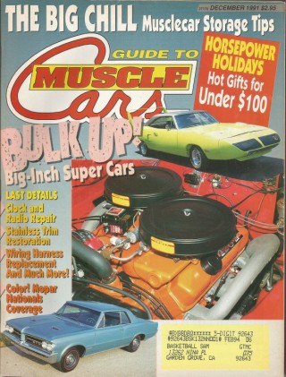 GUIDE TO MUSCLE CARS 1991 DEC - CYCLONE, SYCLONE, AMX